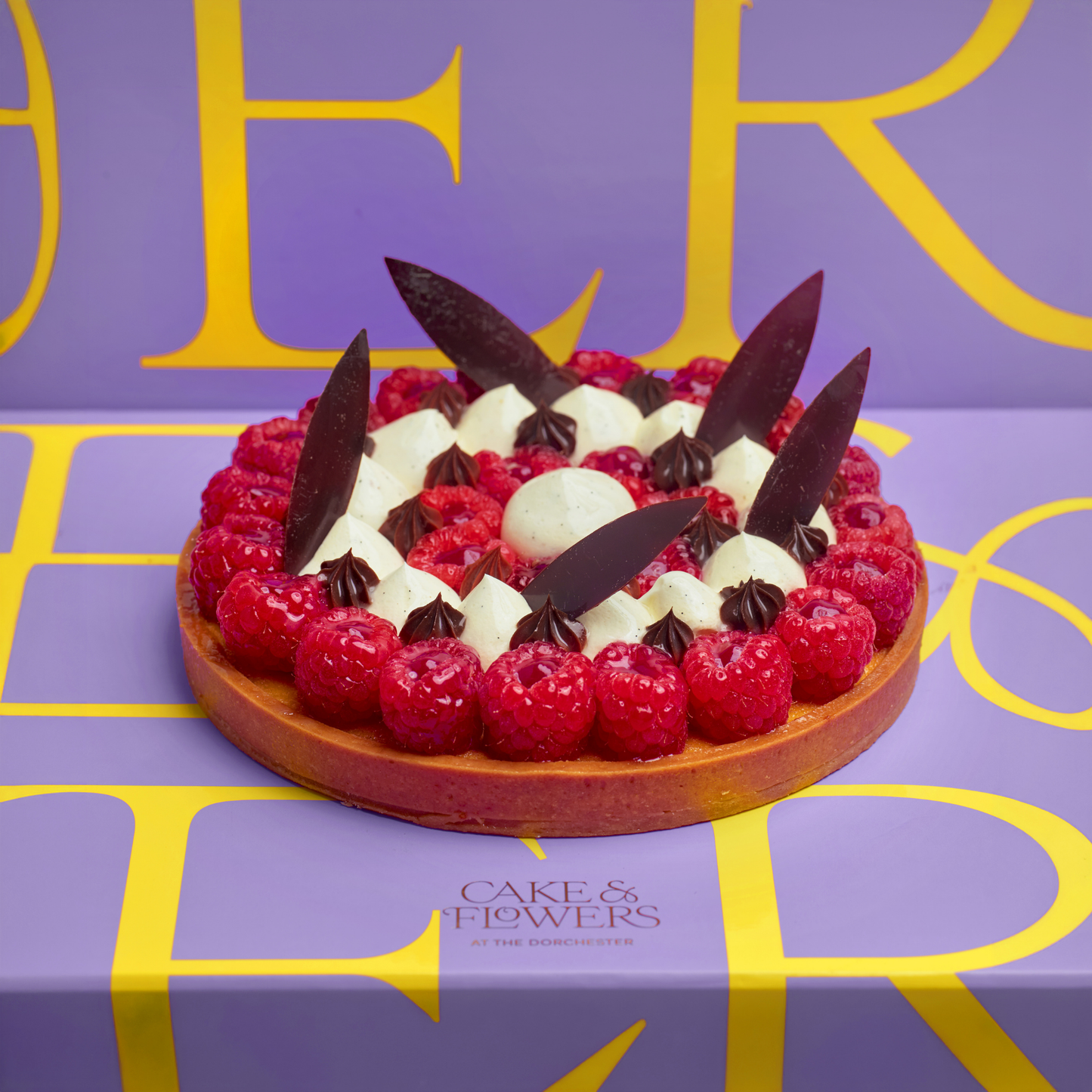 Raspberry and vanilla tart