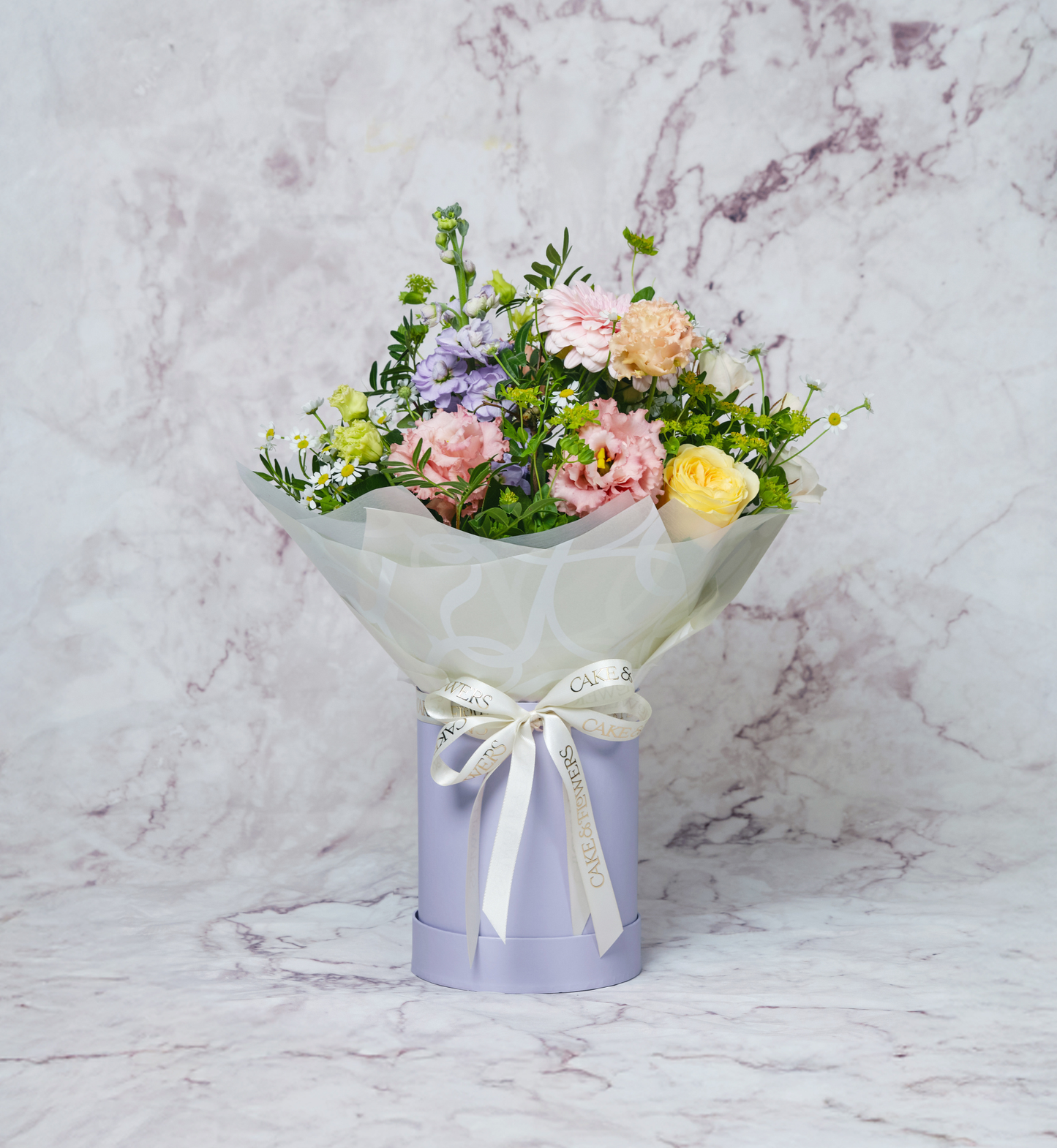 Seasonal spring floral hat box